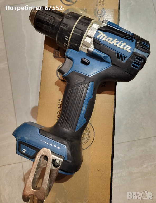 Безчетков ударен винтоверт Makita DHP484. Само тяло. 55€ (цената е крайна!), снимка 1