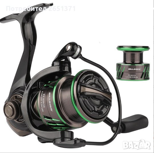 Професионална метална спининг макара SЕ 2500 с две шпули - 90 лв., снимка 1