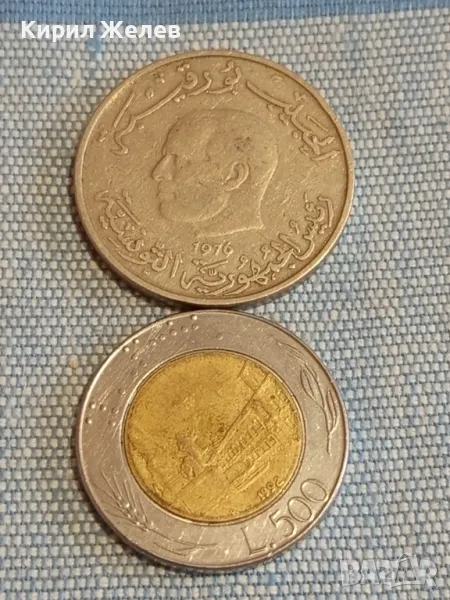 Две монети 1 денарий 1976г. Тунис - 500 лири 1999г. Италия редки за КОЛЕКЦИЯ 32029, снимка 1