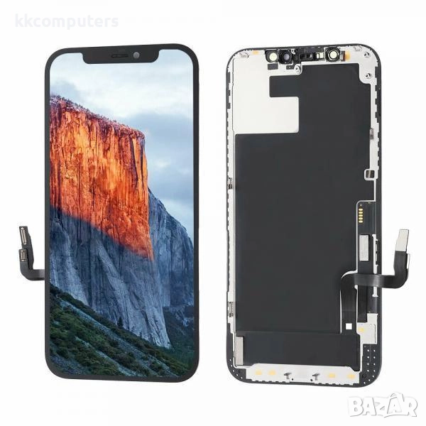 GX OLED Съвместим LCD Дисплей за iPhone 12 Pro Max 6.7 + Тъч скрийн / Черен / Баркод : 484169, снимка 1