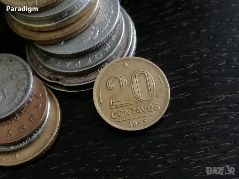 Монета - Бразилия - 20 центавос | 1955г., снимка 1