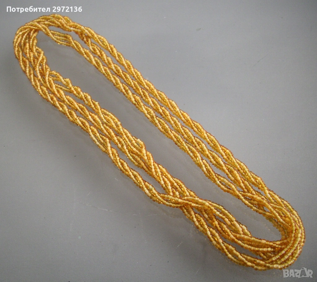 Колие гердан чешки стъклени мъниста, снимка 1