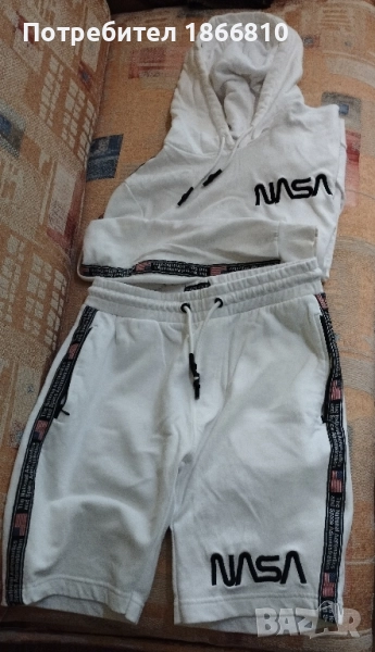 Суитшърт, суичър, суичер NASA и къси панталони NASA, снимка 1