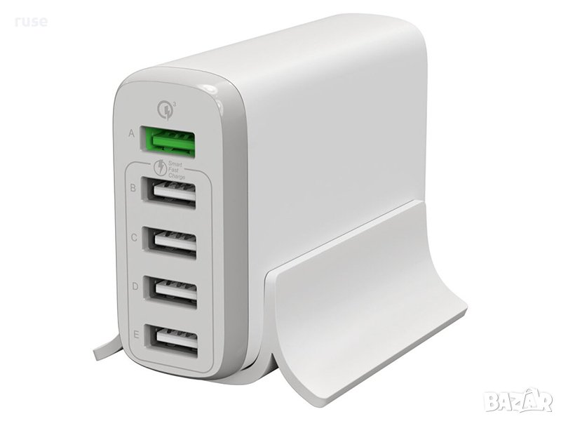 НОВИ! Зарядна станция, USB хъб за едновременно зареждане на устройства, снимка 1