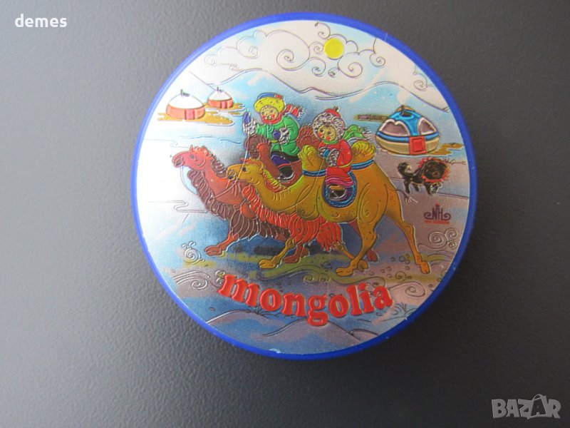 Голям автентичен магнит от Монголия-серия-отварачка, снимка 1