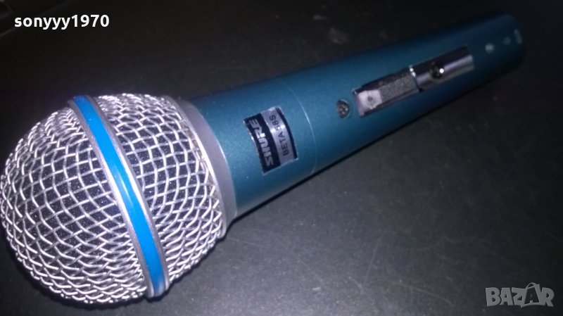 shure beta sm58s-ВОКАЛЕН МИКРОФОН-внос швеицария, снимка 1
