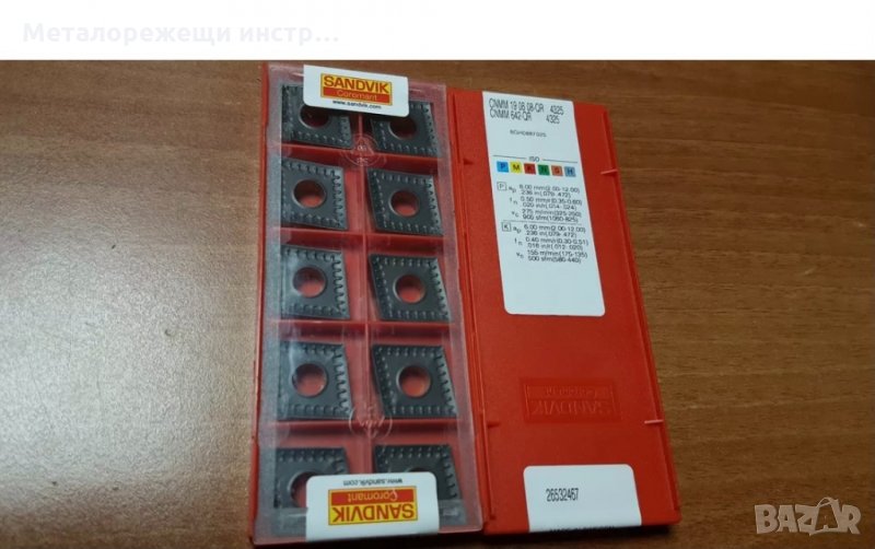 Твърдосплавни пластини CNMM 190608 QR 4325 SANDVIK, снимка 1