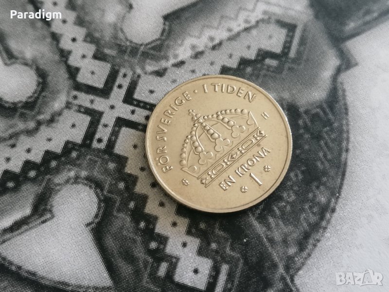 Mонета - Швеция - 1 крона | 2004г., снимка 1