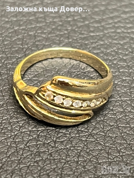 Златен пръстен 14 K 585 Gold zlatni prasten, снимка 1