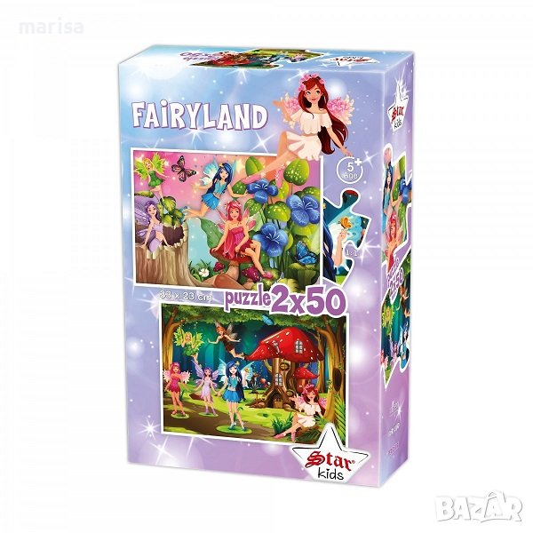 Пъзел с феи FairyLand, STAR, 2х50 елемента Код: 1101599, снимка 1