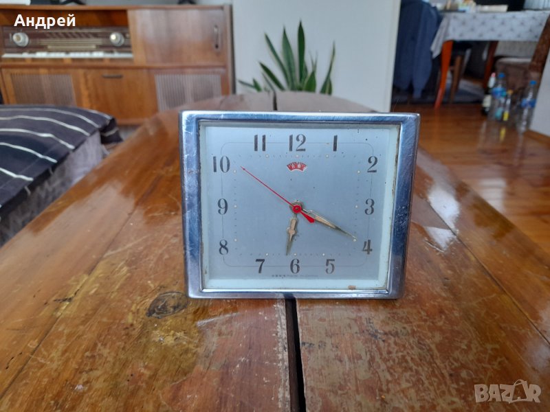 Стар настолен часовник,будилник #2, снимка 1