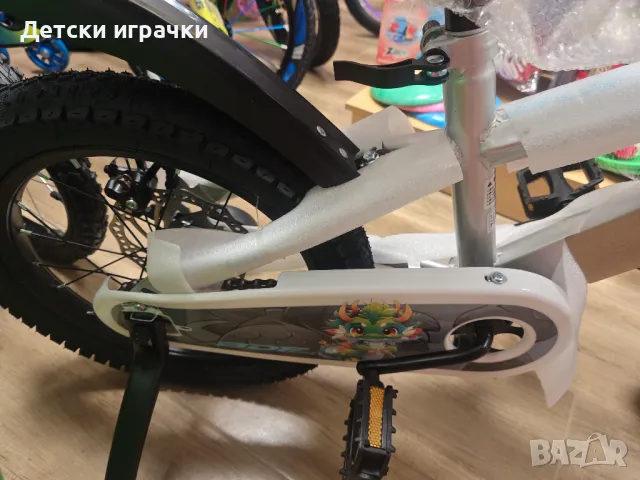 Велосипед BDF 16" с дискови спирачки, кош, помощни колела, за деца , снимка 5 - Велосипеди - 50081204