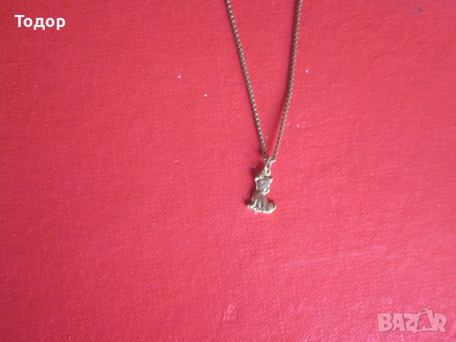 Позлатено колие Посребрена верижка , снимка 2 - Колиета, медальони, синджири - 37012585