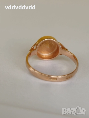 СССР златен пръстен проба 583, снимка 4 - Пръстени - 51809926