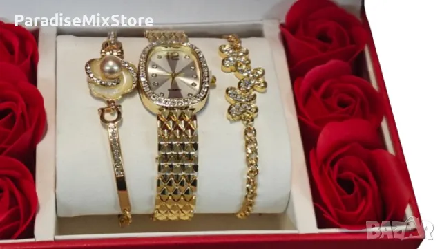 Луксозен комплект часовник и гривни – съвършеното съчетание на елегантност и стил