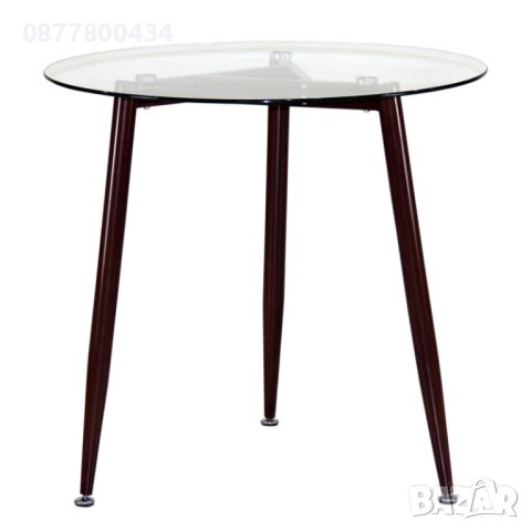 Стъклена трапезна маса кръгла диам. 70см./ 80 см./120см. икономична,ниска цена, снимка 2 - Маси - 43757303