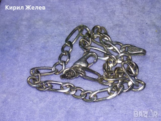 КРАСИВА МАРКОВА СРЕБЪРНА ГРИВНА СРЕБРО 925 C-Z КЛАСИЧЕСКА КАРТИЕ ПЛЕТКА 30380, снимка 5 - Гривни - 43223024