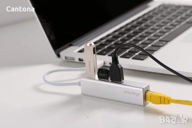 Nllano USB-A 3.0 към Ethernet 10/100/1000 RJ45 Ethernet LAN, 3 x USB 3.0 порта, снимка 4 - Други - 34749443