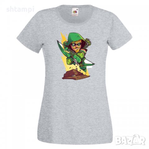 Дамска тениска DC Green Arrow Star Wars Игра,Изненада,Подарък,Геймър,, снимка 5 - Тениски - 36787153