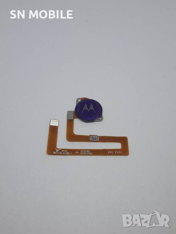 Лентов кабел пръстов отпечатък за Motorola One Macro лилав употребяван