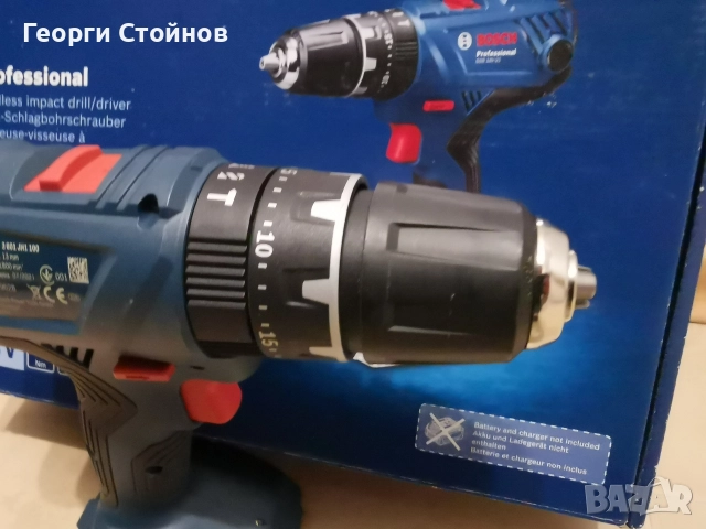 Винтоверт ударно-пробивен Bosch GSR 180-LI PROFESSIONAL , снимка 2 - Винтоверти - 52541950