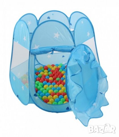 Детска палатка със 100 разноцветни топки, снимка 2 - Играчки за стая - 27160689
