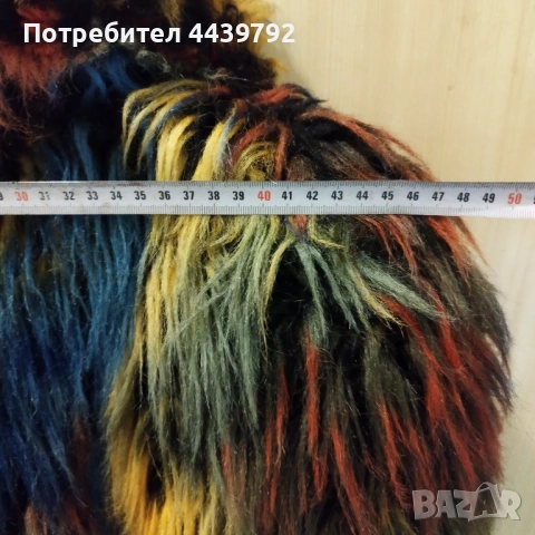 Късо дамско кожухче,запазено., снимка 3 - Якета - 53368239