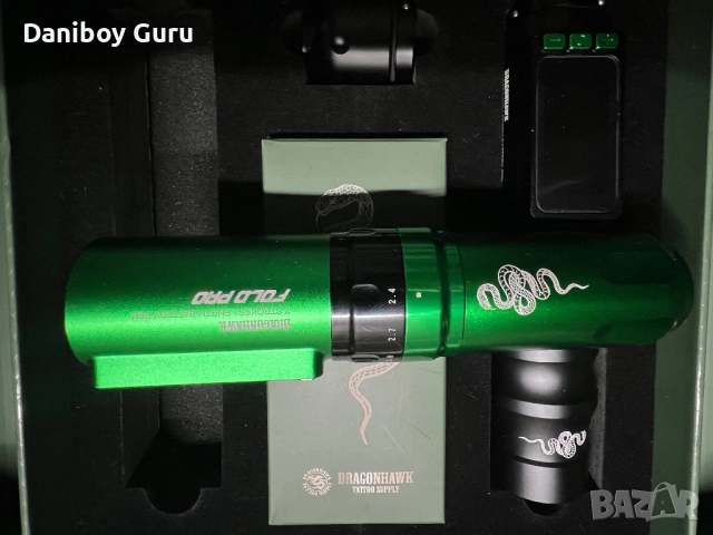 Безжична tatto професионална писалка за татуировки Dragonhawk Fold Pro Year of Snake Edition, снимка 12 - Друга електроника - 52823526