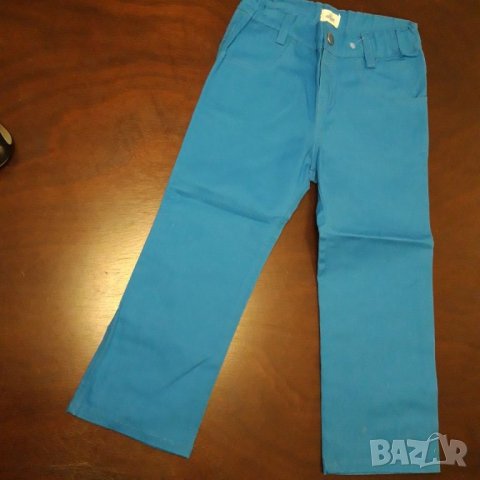 2-3г 98см  Панталони подходящ за официален Материя памук Цвят синьо ново