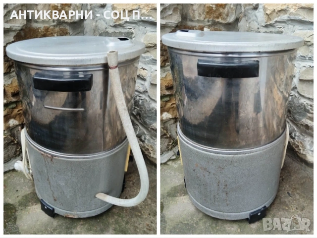 Стара Соц Българска Пералня РОСА 01 / 1988 г. / РАБОТЕЩА!, снимка 5 - Антикварни и старинни предмети - 53223049