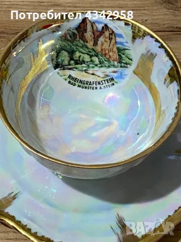 Bareuther. Bavaria. Чаша и чинийка за кафе., снимка 2 - Антикварни и старинни предмети - 49624741