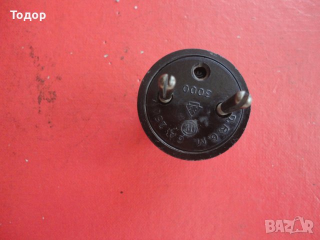 Немски бакелитов щепсел DRGM, снимка 6 - Колекции - 43534114