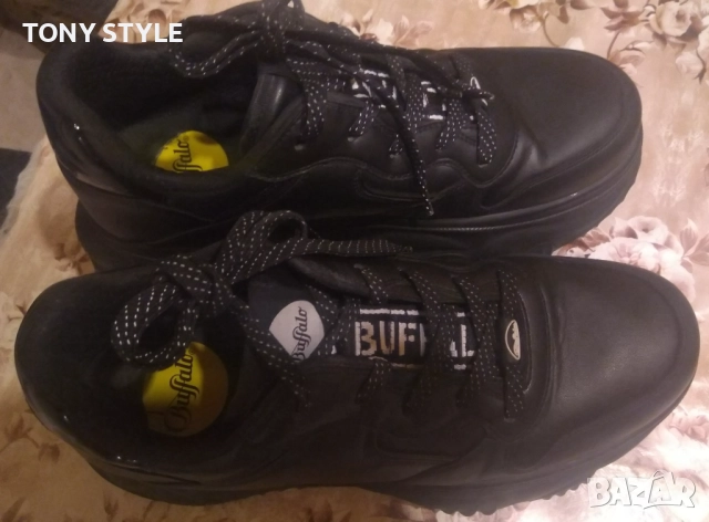 BUFFALO LONDON Оригинал Нови Мъжки Високи Кожени Сникърси 44 , снимка 10 - Маратонки - 51629495