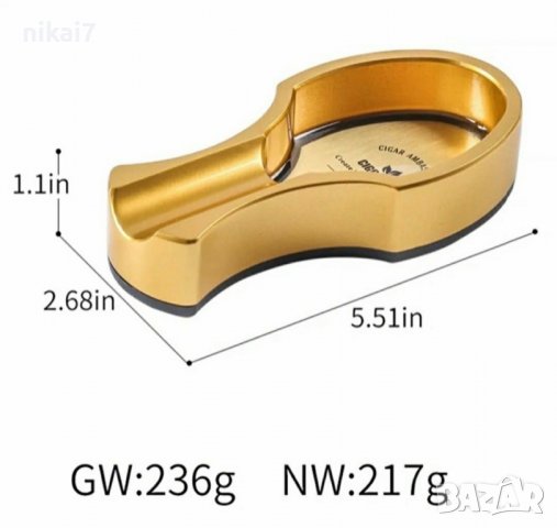 пепелник за пури Creative голям диаметър преносим държач CIGARLOONG, снимка 8 - Други - 37613194