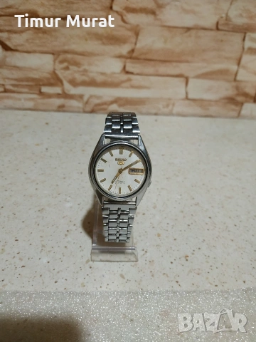 предлагам мъжки часовник Сейко 5 автоматик 21jewes, снимка 3 - Мъжки - 53449114