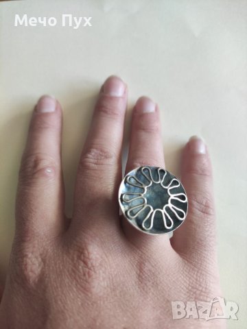Сребърен пръстен (76), снимка 1 - Пръстени - 39118446