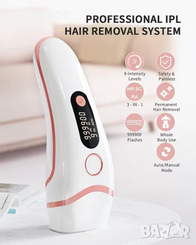 Лазерен IPL епилатор AMOTAOS, снимка 6 - Козметични уреди - 48485789