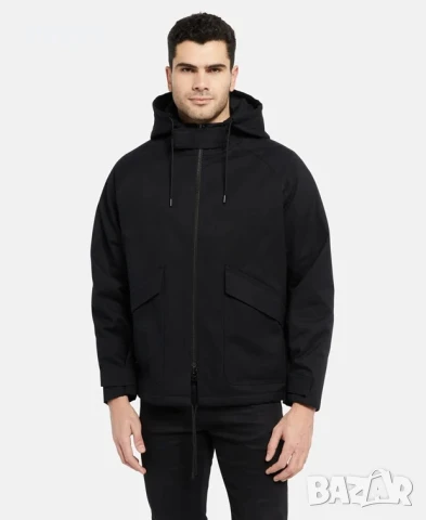 Мъжко модерно зимно яке на All Saints. Размер М-L. Цвят черен