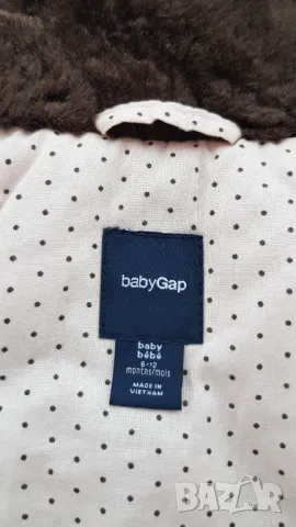 Бебешко палто baby Gap 6-12 месеца, снимка 4 - Бебешки якета и елеци - 48432284