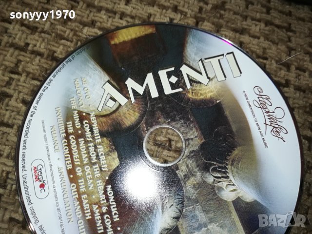 AMENTI CD 0512231227, снимка 2 - CD дискове - 43282463