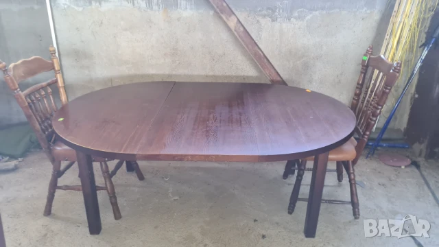 разтегателна трапезна маса внос от Европа, снимка 4 - Маси - 50680986