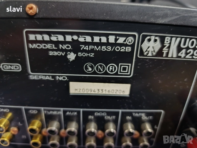 Усилвател Marantz PM-53, снимка 4 - Ресийвъри, усилватели, смесителни пултове - 52653340