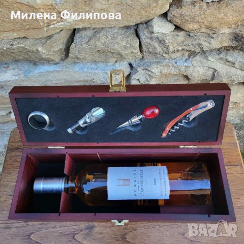Луксозна кутия за вино с аксесоари , снимка 2 - Подаръци за мъже - 38867770