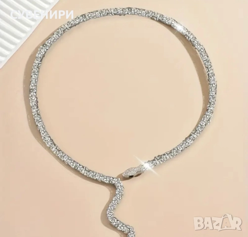 Колие змия, снимка 3 - Колиета, медальони, синджири - 52905182