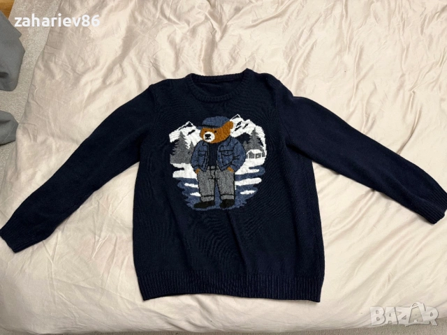 Мъжки пуловер с мече, снимка 2 - Пуловери - 53446272