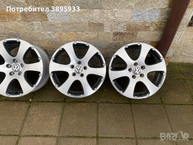 Оригинални джанти на VW Touran Cross 17” Спорт пакет, снимка 3 - Гуми и джанти - 53485928