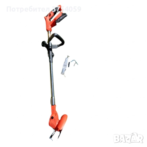 Телескопичен акумулаторен тример за трева 48V с две батерии – мощен, лек и без кабели, снимка 5 - Градинска техника - 52354745