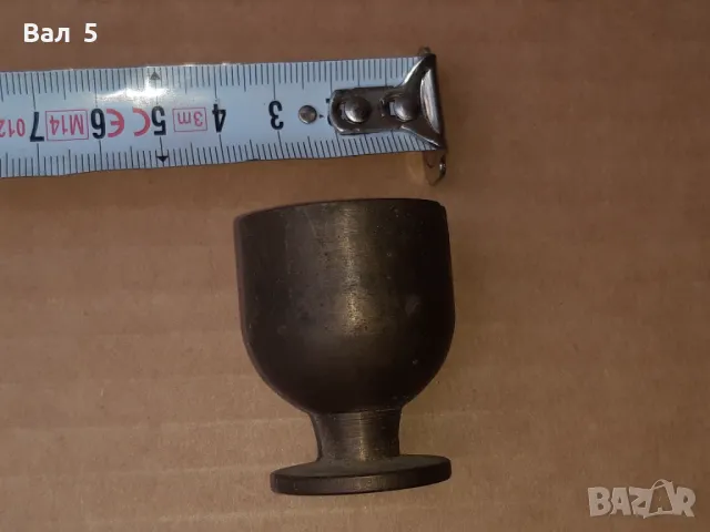 Старо миниатюрно бронзово хаванче . Рядко, снимка 2 - Антикварни и старинни предмети - 47631389