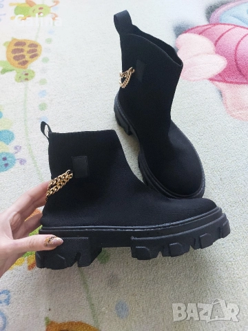 дамски боти тип чорап 2 чифта 38номер , снимка 3 - Дамски боти - 52659115