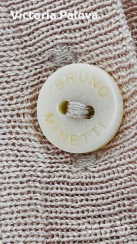 Лукс BRUNO MANETTI  Италия жилетка коприна ( 70%) и памук, снимка 8 - Жилетки - 49792271